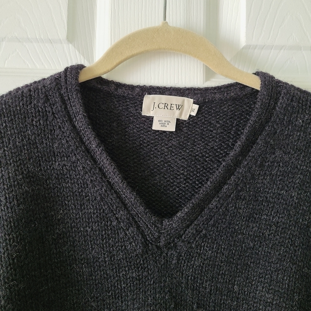 J.Crew Wool V-Neck Sweater - Picture 3 of 4